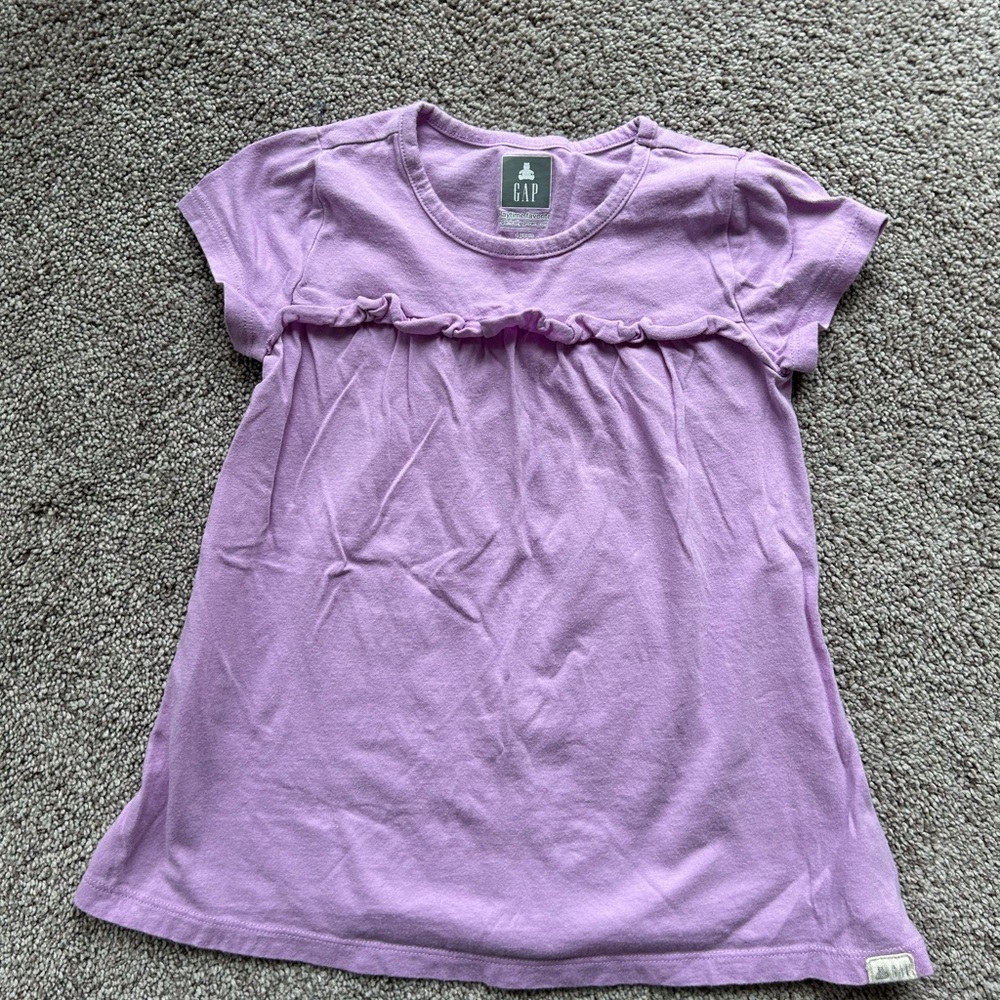 GAP Purple Short Sleeve Tee with Empire Waist